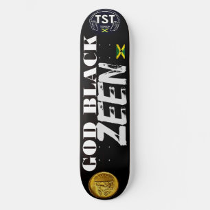 Skateboard Tablón de skate GOD BLACK ZEEN 8 1/2"