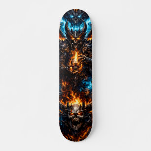Skateboard Tablón de skate Reaper de cráneo infernal