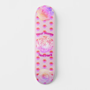 Skateboard Tablón de Tomboy Flor Rosa