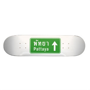 Skateboard ⚠ tailandés de la señal de tráfico de la carr