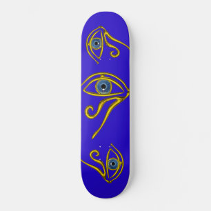 SKATEBOARD TALISMAN AZUL / OJO DE ORO