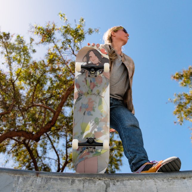 Skateboard Tamaño de Anime Woman Plus (Exterior 1)
