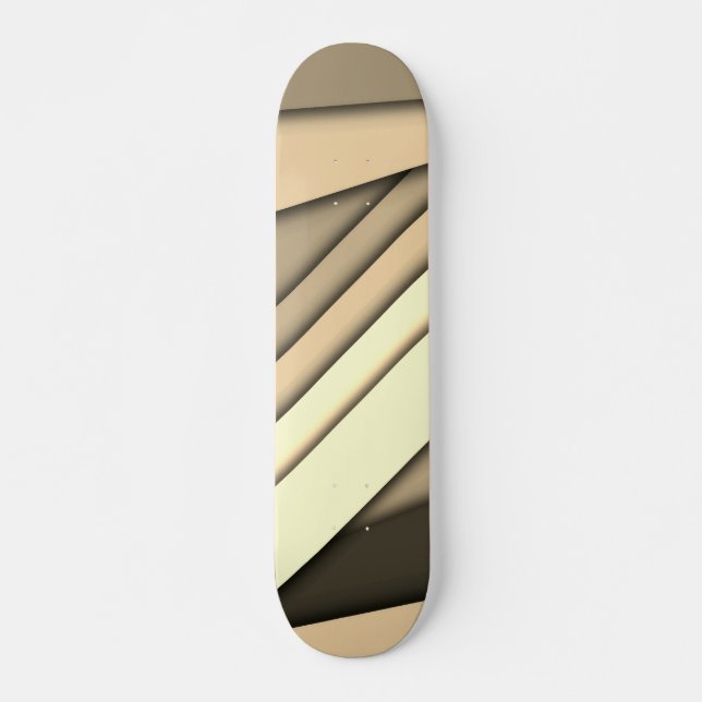 Skateboard Tan monocromo moderno (Anverso )