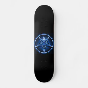 Skateboard Tapa de brujas del lado oeste - Tapa azul metálic