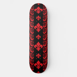 Skateboard Tapa de flores 1 roja