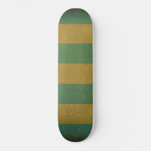 Skateboard Tapa de la tumbona verde a rayas