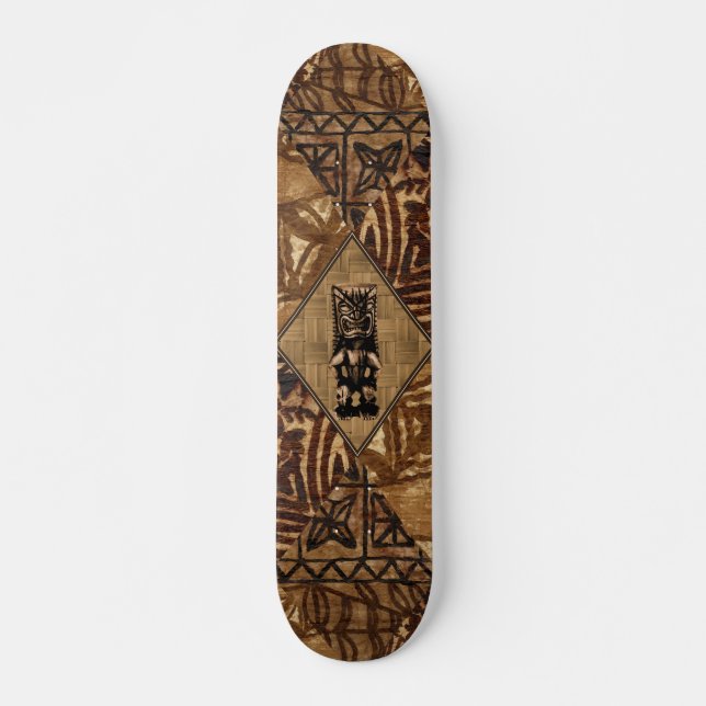 Skateboard Tapa Tiki Hawái (Anverso )