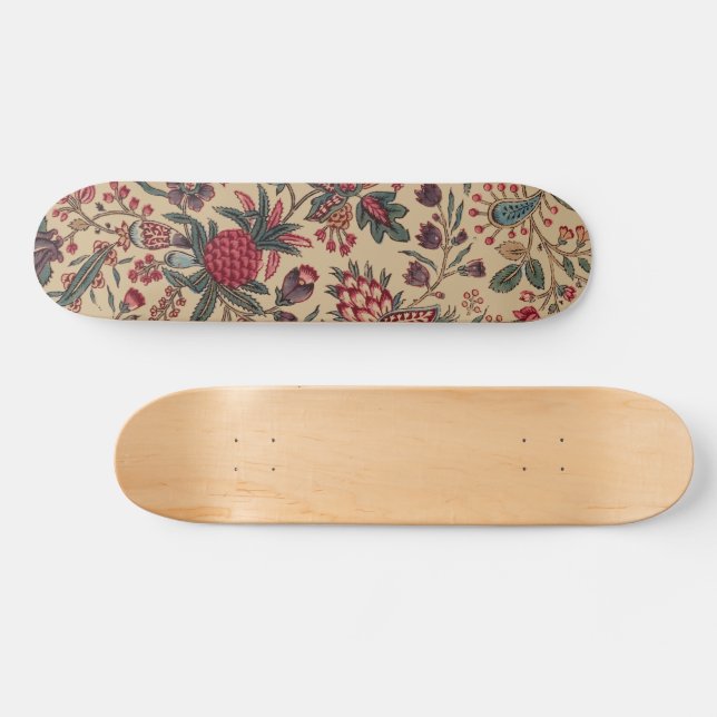 Skateboard Tapiz floral Neoblework Flor Art (Horz)