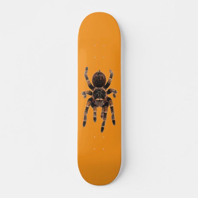 Skateboard Tarantula naranja (Anverso )