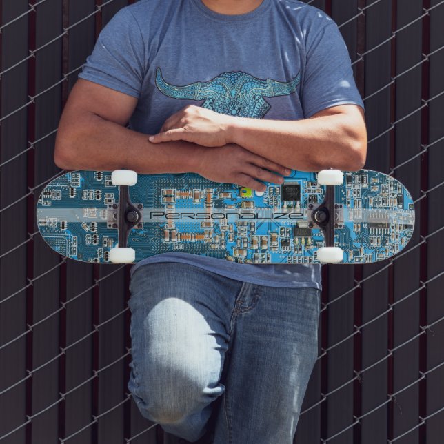 Skateboard Tarjeta de circuito PCB azul personalizada para pr (Exterior 3)