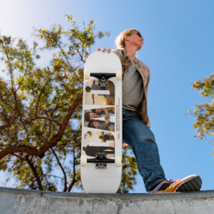 Skateboard Tarjeta de Colaje de Fotos Personalizadas para el