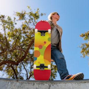 SKATEBOARD TARJETA DE ESQUÍ DE CÍRCULOS ABSTRACTOS