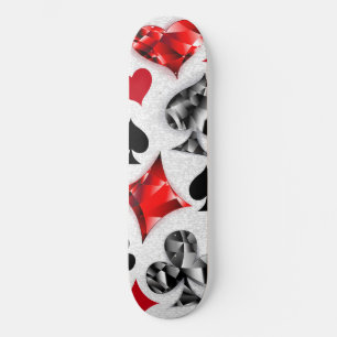 Skateboard Tarjeta de juego de jugador de póquer se adapta a