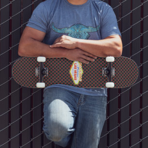Skateboard Tarjeta de juego Las Vegas se adapta al gris