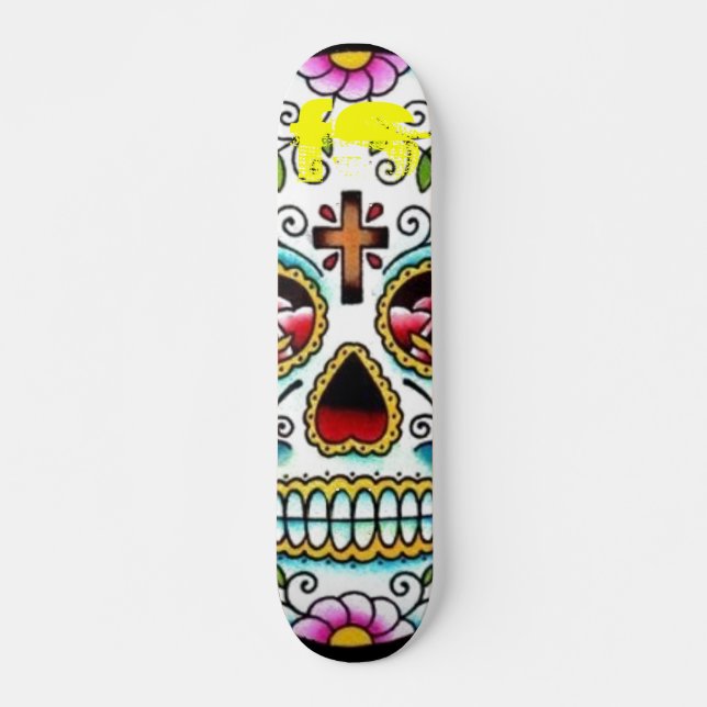 Skateboard Tarjeta de patinaje para cráneo de azúcar FS (Anverso )