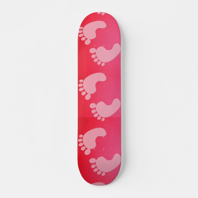Skateboard Tarjeta de patinaje para huellas de bebé (Anverso )