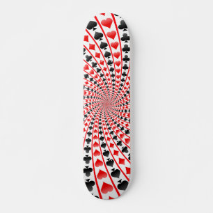 Skateboard Tarjeta de póquer se adapta a la espiral: Skateboa