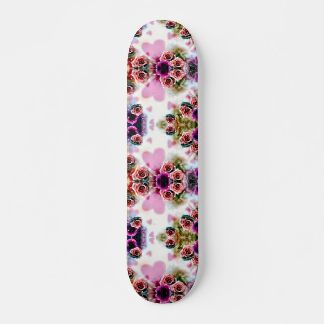Skateboard Tarjeta deslizante Pro de Personalizado Rosa de fi (Anverso )