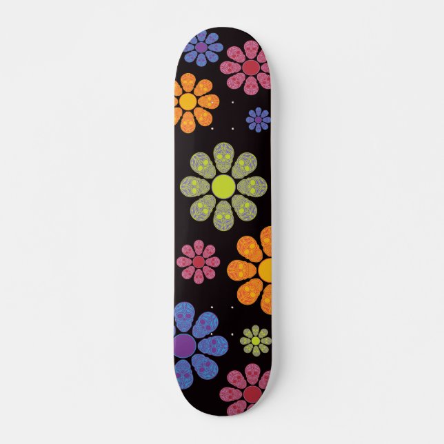 SKATEBOARD TARJETA PRO FLORES DE CALENTAMIENTO (Anverso )