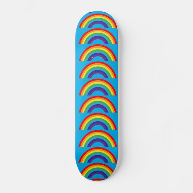 SKATEBOARD TARJETAS DE ESQUÍ DE RAINBOW (Anverso)