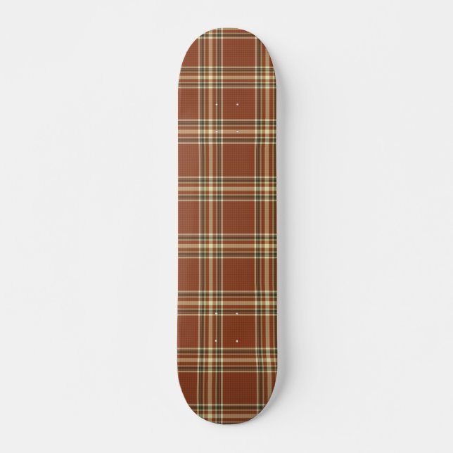 Skateboard Tartán Brown (Anverso )
