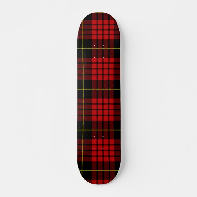 Skateboard Tartán Rojo (Anverso )