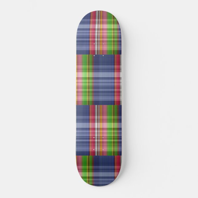 Skateboard Tartán Tocar Multicolor Desactivado (Anverso)