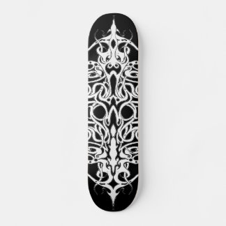 Skateboard Tatuaje del imperio tribal negro y blanco