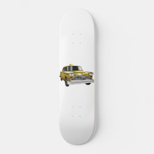 Skateboard Taxi Amarillo Antiguo de la Ciudad de Nueva York