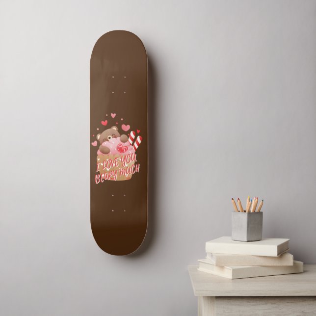 Skateboard TE AMO MUCHO el día de San Valentín gracioso (Arte de la pared)