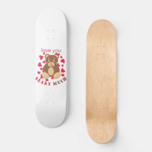 Skateboard Te amo mucho en el Día de San Valentín
