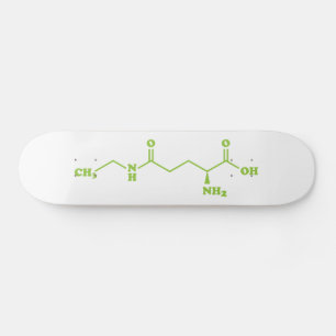 Skateboard Tea Theanine Molecular Chemical Formula