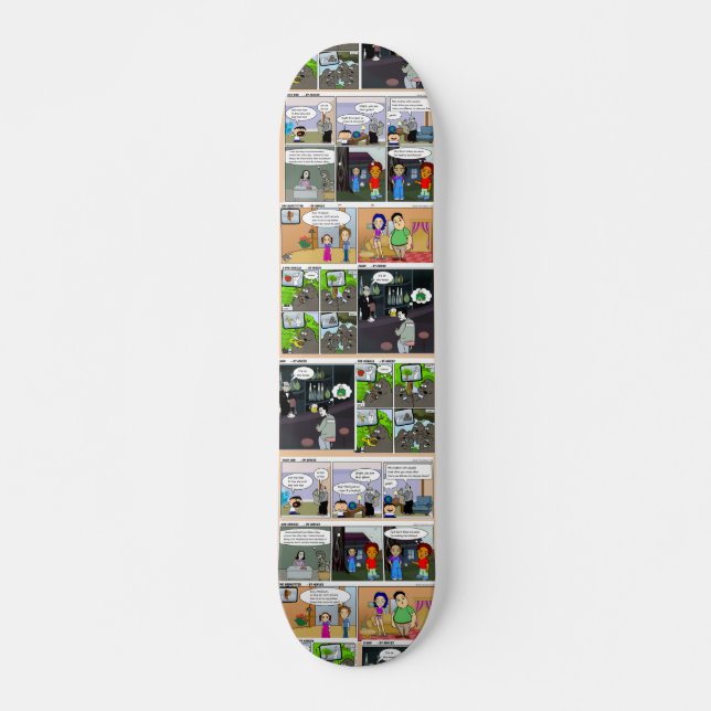 Skateboard Tebeos divertidos (Anverso )
