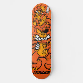 Skateboard Teddies de ataque Naranja personalizado para skate