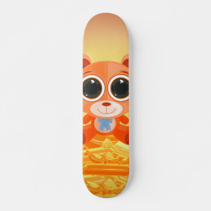 Skateboard Teddy Bear - Naranja Candy