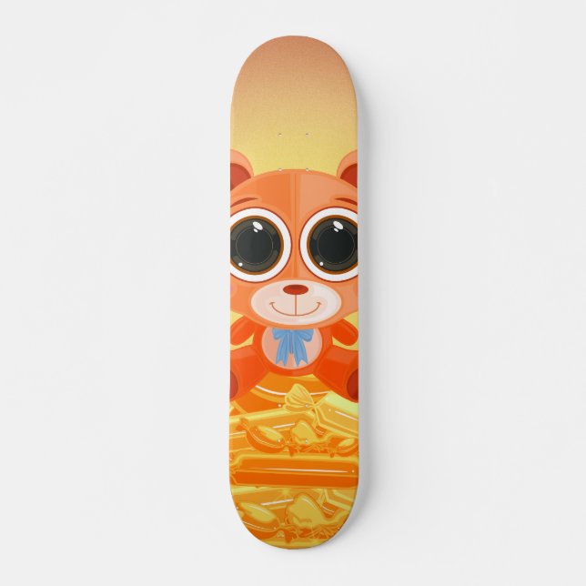Skateboard Teddy Bear - Naranja Candy (Anverso )