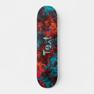 Skateboard Tejido azul oscuro texturado granito de mármol ant