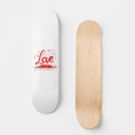 Skateboard Tejido De Amor Con Alambres Rojos