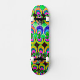 Skateboard Tejido de arte pop