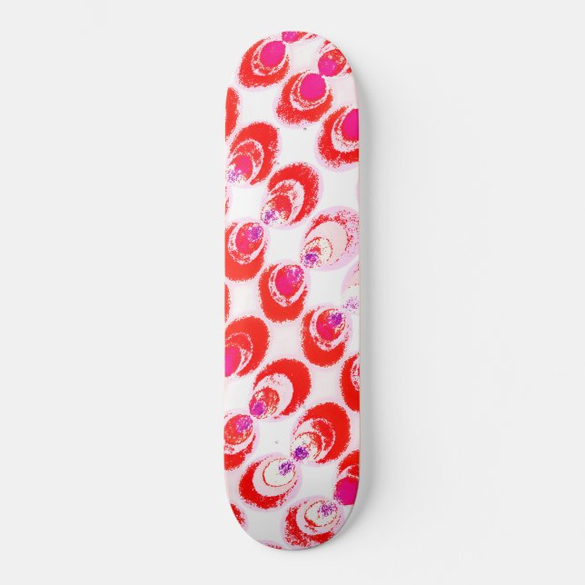 Skateboard Tejido de arte pop (Anverso)
