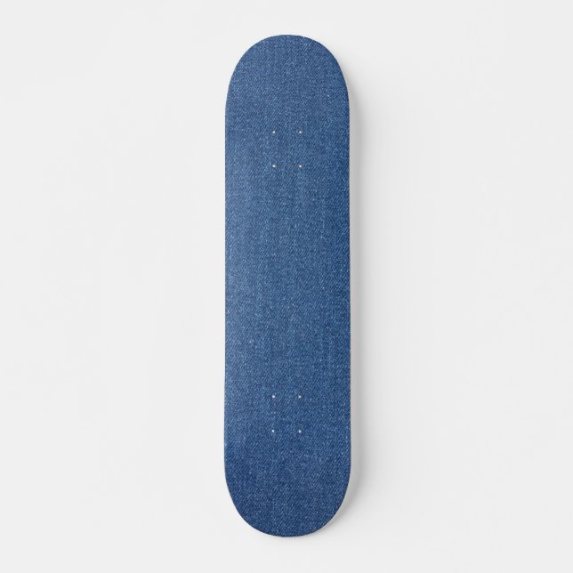 Skateboard Tejido textil original azul moda jean denim (Anverso )