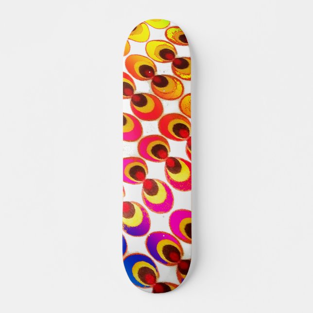 Skateboard Tejidos psicodélicos (Anverso )