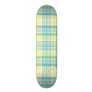 Skateboard Tela escocesa en colores pastel