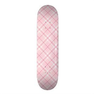 Skateboard Tela escocesa rosa clara