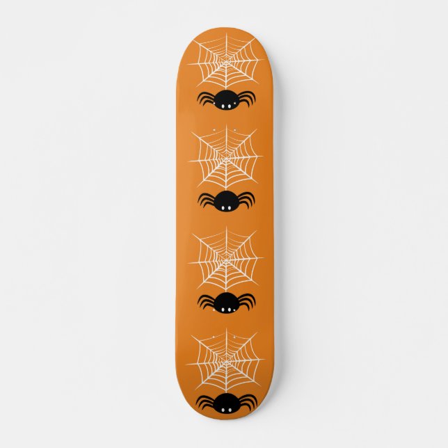 Skateboard Telaraña de Halloween  (Anverso )