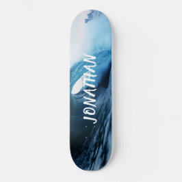 Skateboard Tema de las olas de surf