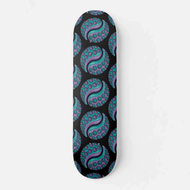 Skateboard Tentacle Yin Yang (Anverso)
