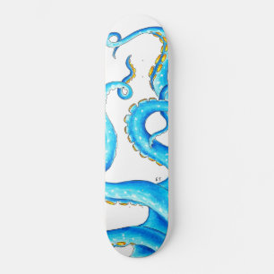 Skateboard Tentacles Naranja azul Tentacles Tinta