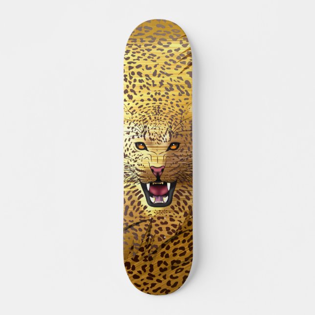 Skateboard Territorio leopardo 1 (Anverso )