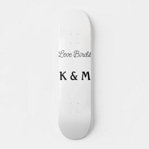 Skateboard texto simple mínimo agregue el nombre pájaros de a